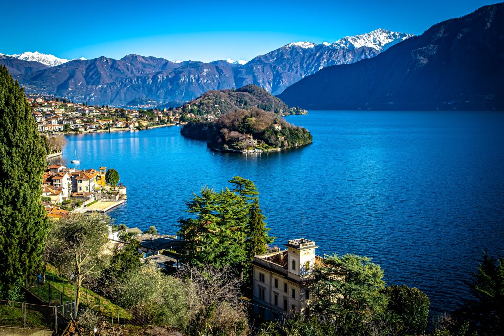 Lake como in Italy