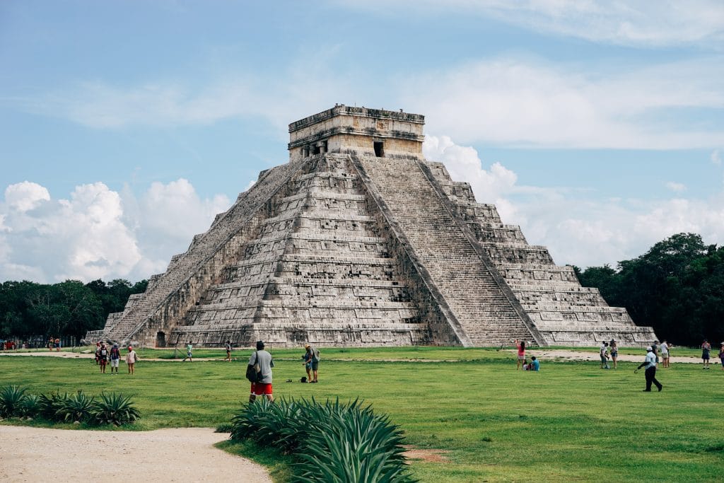 View of the chichén itzá monument