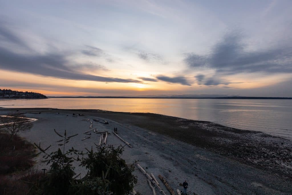 Top kid friendly hikes near seattle cover view from the Carkeek park