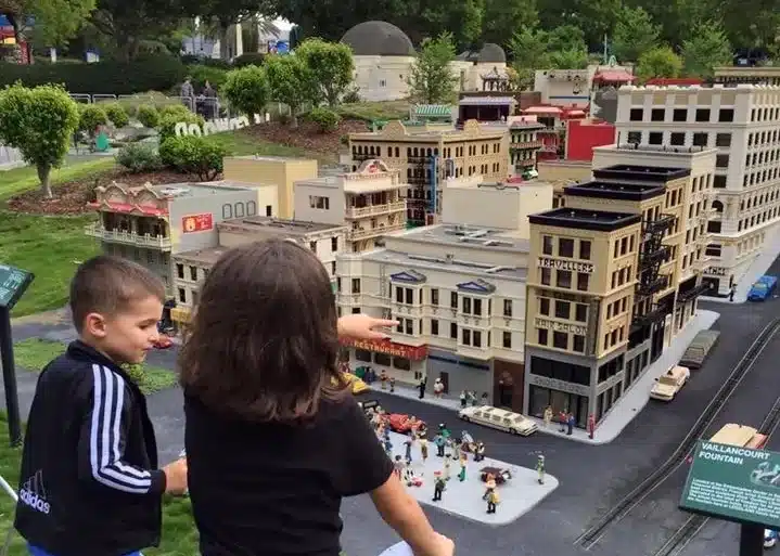 Children enjoying Legoland California's attraction