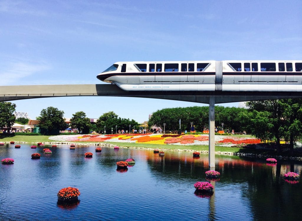 Monorail in Disney World.