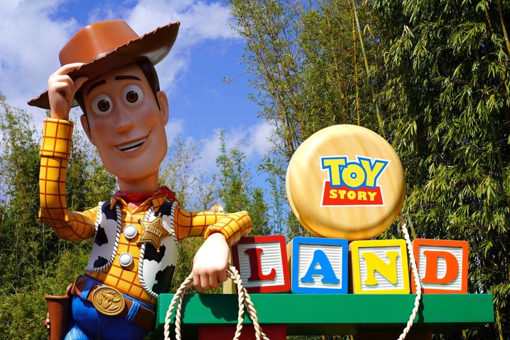 In front Toy story land