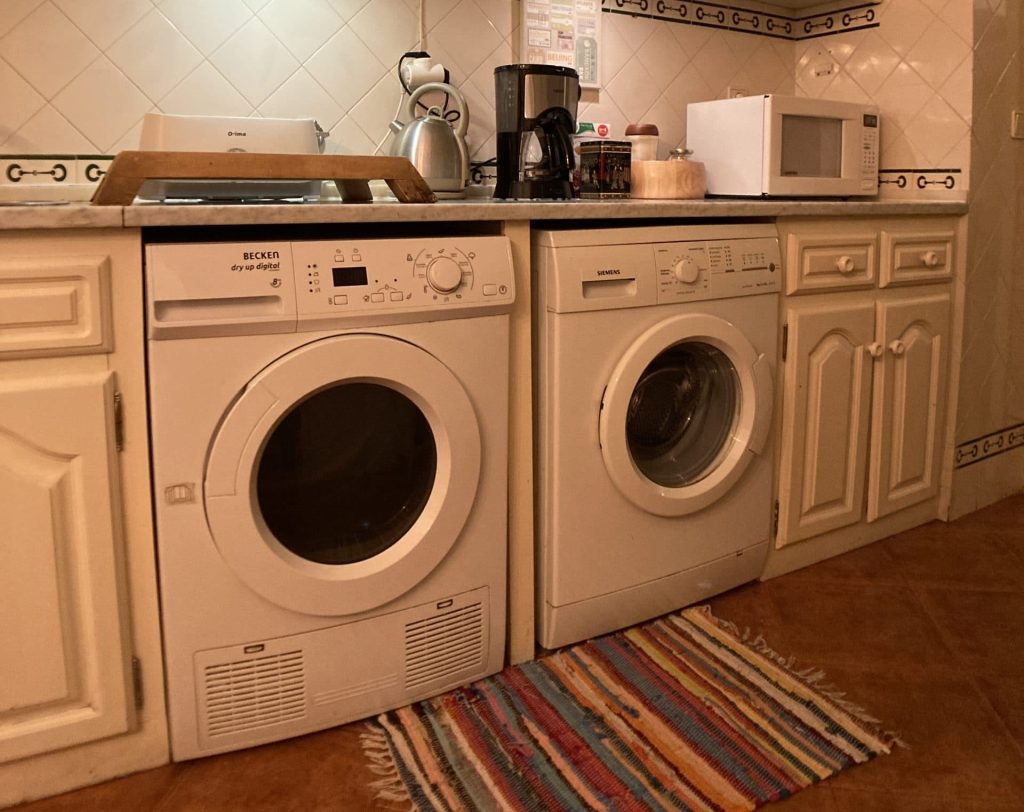 Laundry provided in accomodation