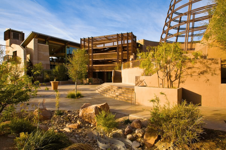Outside of the spring reserve