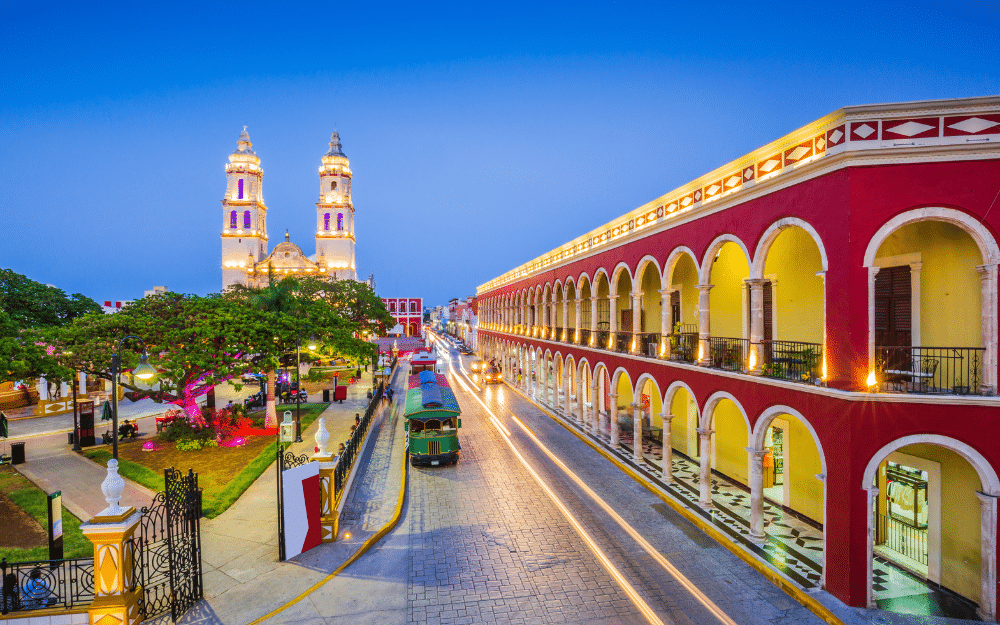 Picture of colorful street in Mexico